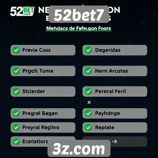 Métodos de pagamento aceitos no 52bet7 para jogadores brasileiros